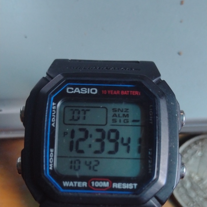 Casio Black And Blue Digital Watch Casio Black And Blue Digital Watch